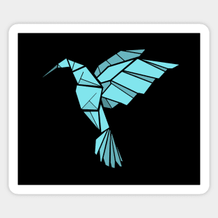 Origami hummingbird Sticker